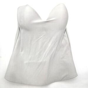 Victorias Secret Bra Womens Size 36D White Bustier Strapless Underwire Pushup